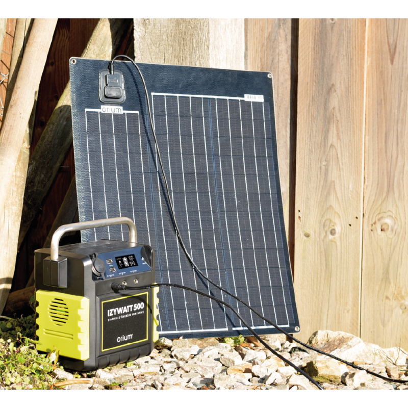 Orium Pack Station d'énergie portative IZYWATT 500 + Panneau solaire 50W