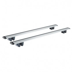 2 Barres de toit aluminium Série PA 80x29,5 mm - Dokker avec rails (2013 - )