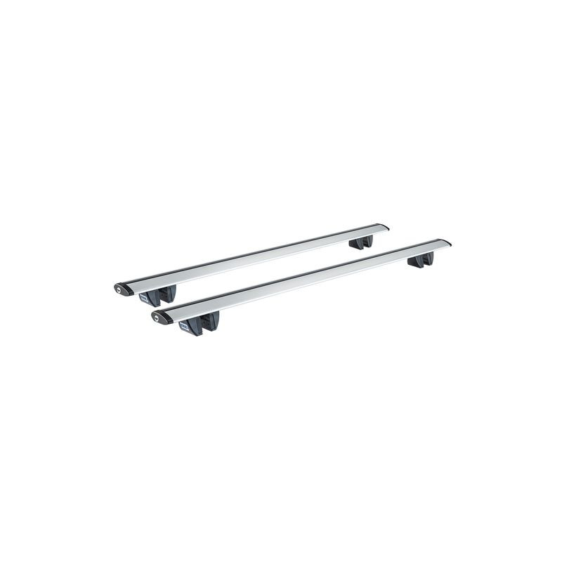 2 Barres de toit aluminium Série PA 80x29,5 mm - Dokker avec rails (2013 - )