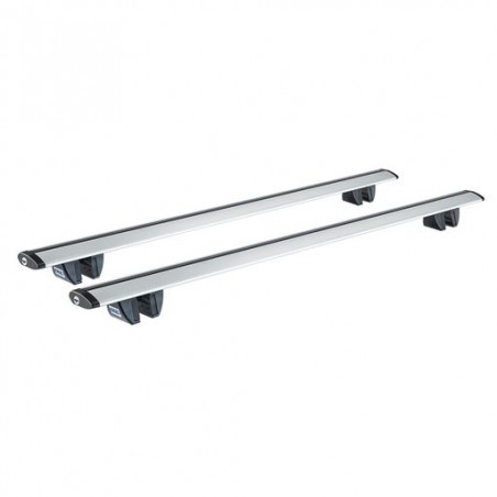 2 Barres de toit aluminium Série PA 80x29,5 mm - Dokker avec rails (2013 - )