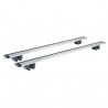 2 Barres de toit aluminium Série PA 80x29,5 mm - Dokker avec rails (2013 - )